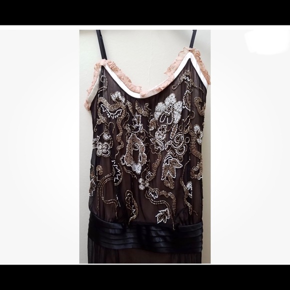 Sue Wong Nocturne Collection Drop Waist Dress - Picture 3 of 5